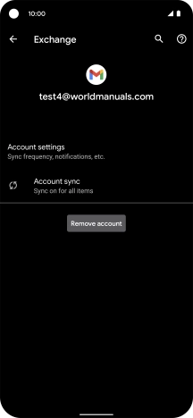 Press Account settings.