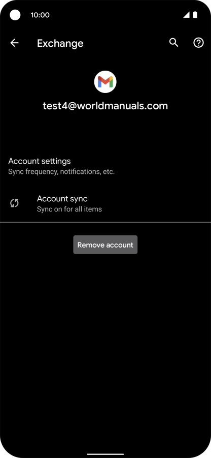Press Account settings.