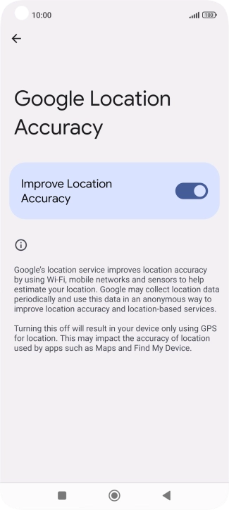If you press the indicator next to 
