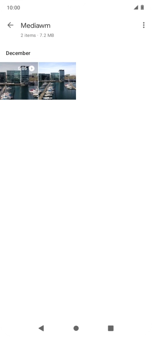 Press and hold any picture or video clip.