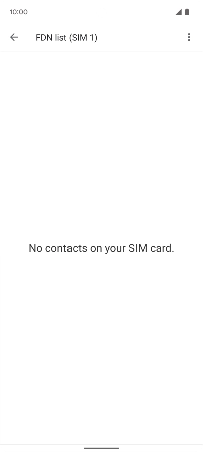 Press the menu icon.