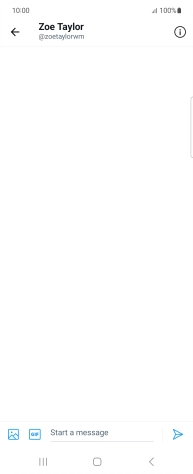 Press the text input field.