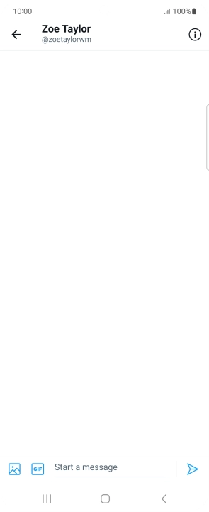 Press the text input field.