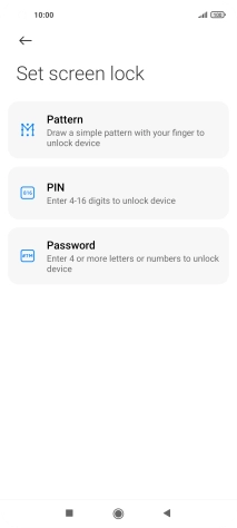Press the required phone lock code and follow the instructions on the screen to create an additional phone lock code.