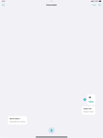 Press the menu icon.