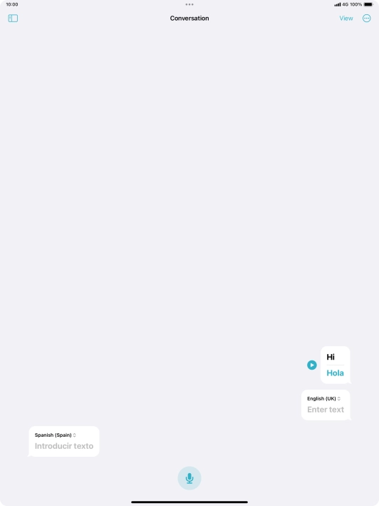 Press the menu icon.