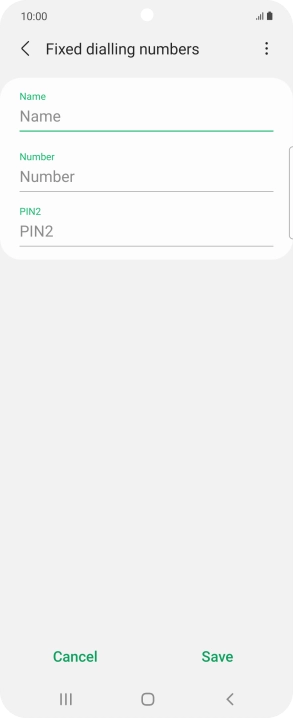 Press the field below 