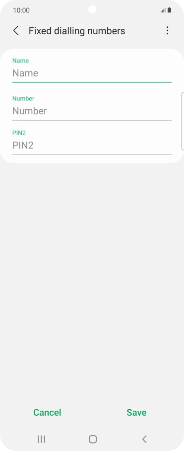 Press the field below 