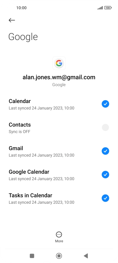 Press the field next to 