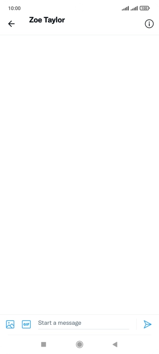 Press the text input field.