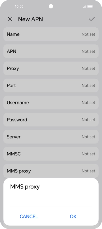 Key in 212.183.137.012 and press OK.