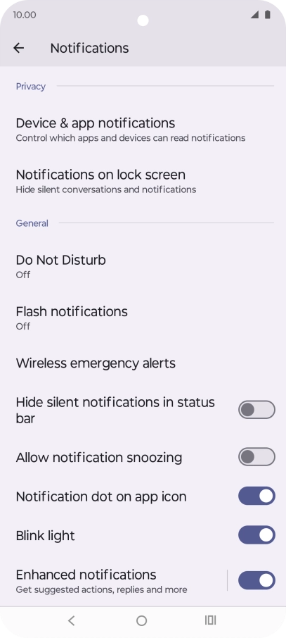 Press Do Not Disturb.