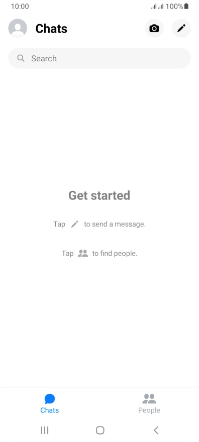 Press the new message icon.