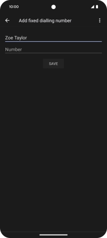 Press Number and key in the required phone number.