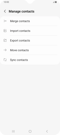 Press Import contacts. Press Import contacts.
