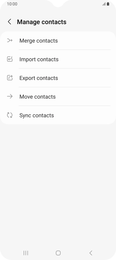 Press Import contacts. Press Import contacts.