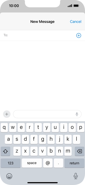 Press To: and key in the first letters of the recipient's name.