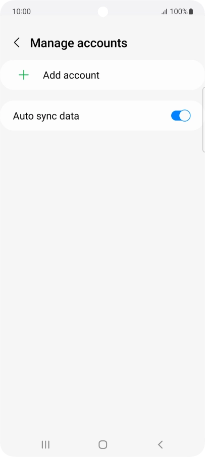 Press Add account. Press Add account.