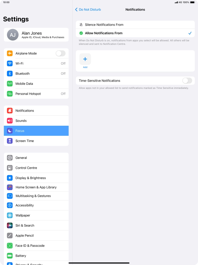 Press the indicator next to Press the indicator next to