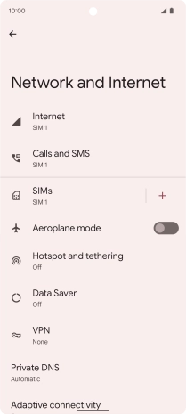 Press SIMs. Press SIMs.