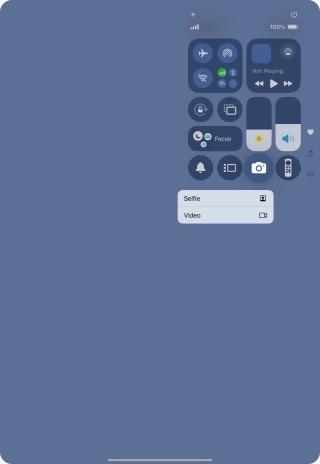 Press and hold the required function to see more actions.