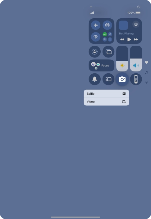 Press and hold the required function to see more actions.