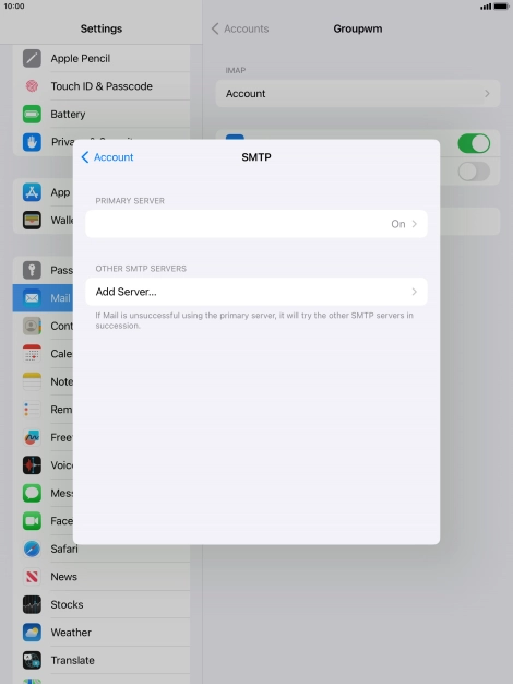Press the field below 