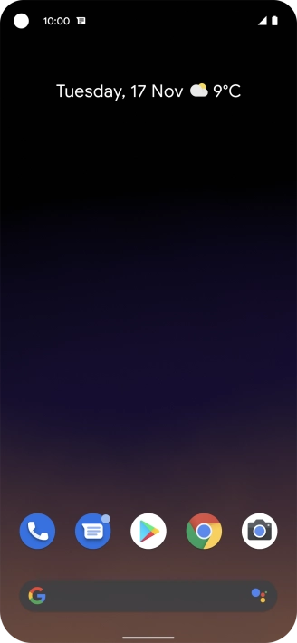 The text/picture message icon shows that you've received a new text or picture message.