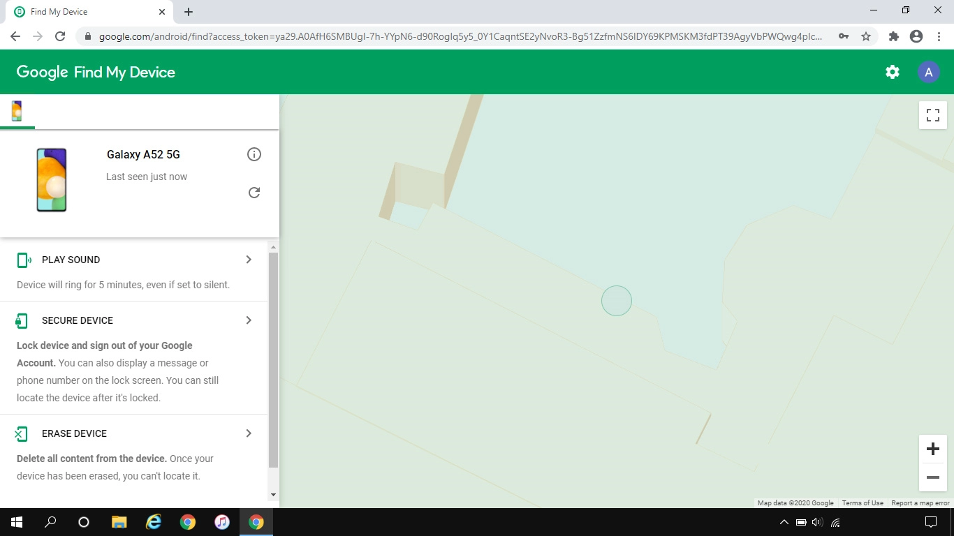 Click the required device.