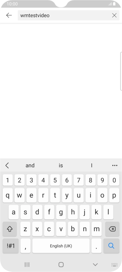 Key in the required search word and press the search icon.