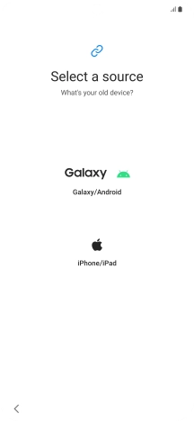 Press the required setting and follow the instructions on the screen to transfer the content from another phone.