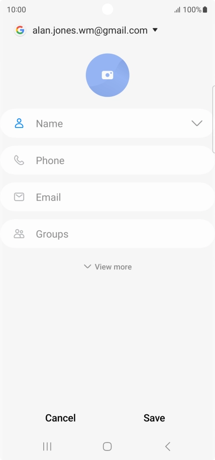 Press the address book drop down list. Press the address book drop down list.