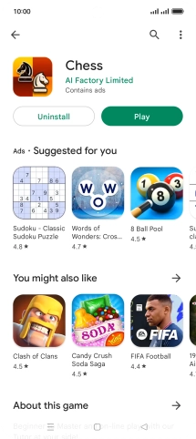 Press the Home key to return to the home screen.
