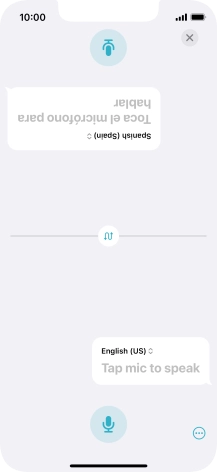 Press the end icon to end two-way view.