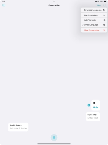 Press Clear Conversation.