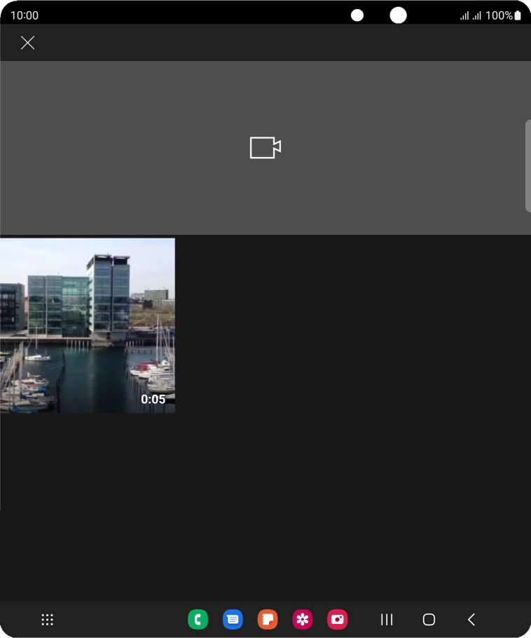 Press the required video clip.