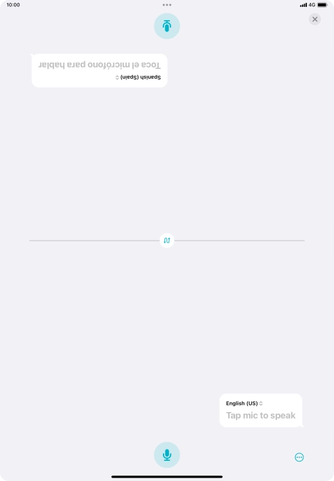Press the end icon to end two-way view.