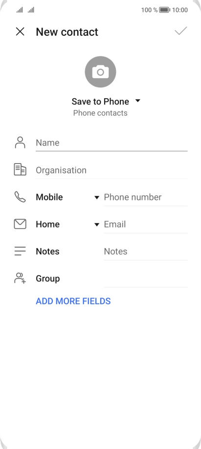 Press the drop down list next to 