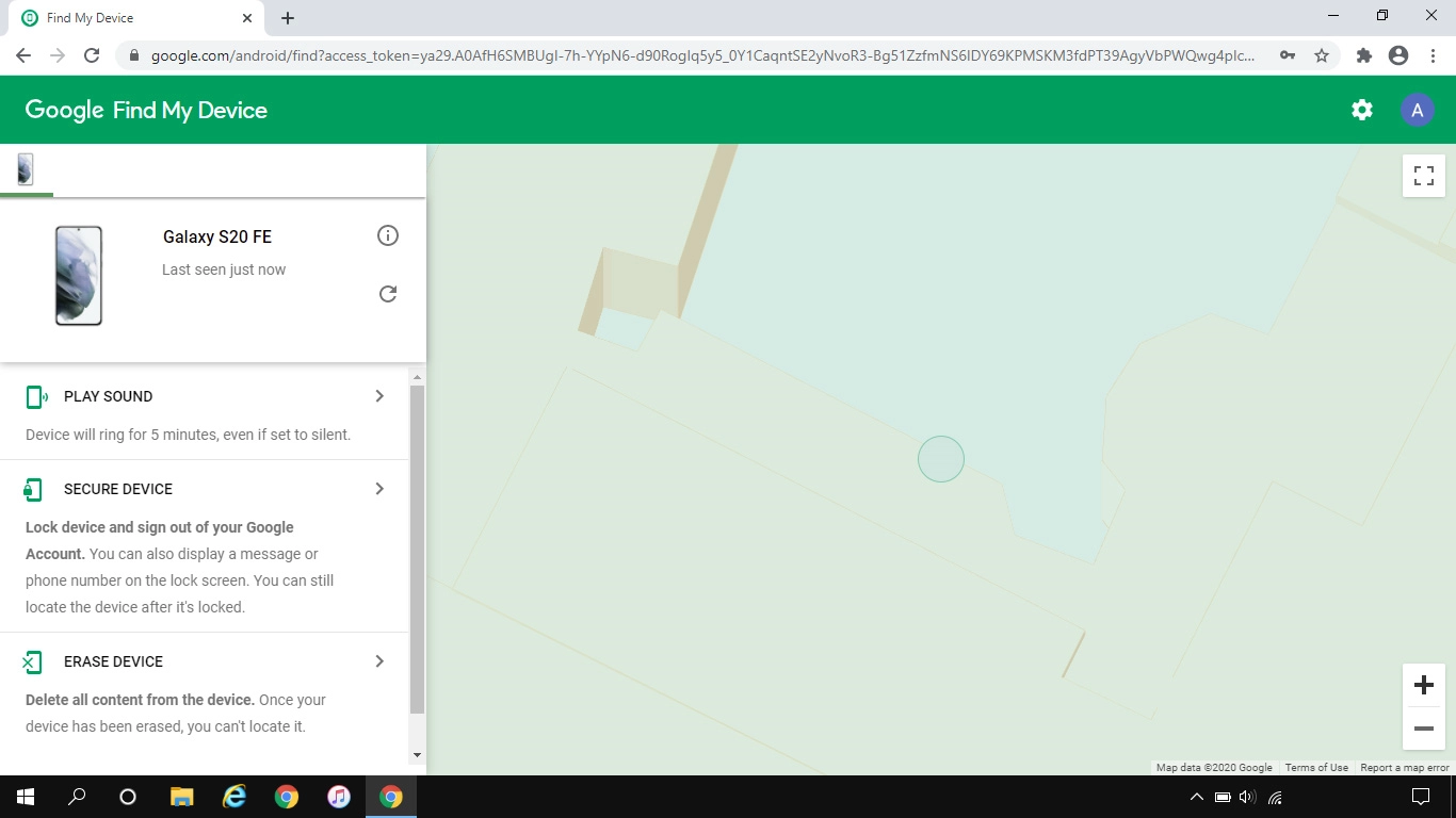 Click the required device.
