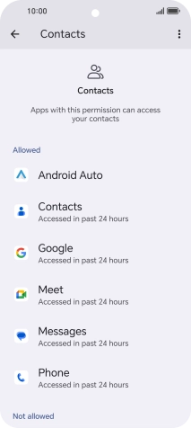 Press the required app.