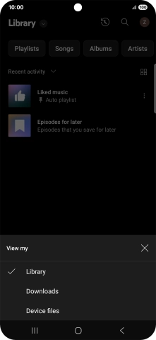 Press the required category and go to the required audio file. Press the required category and go to the required audio file.
