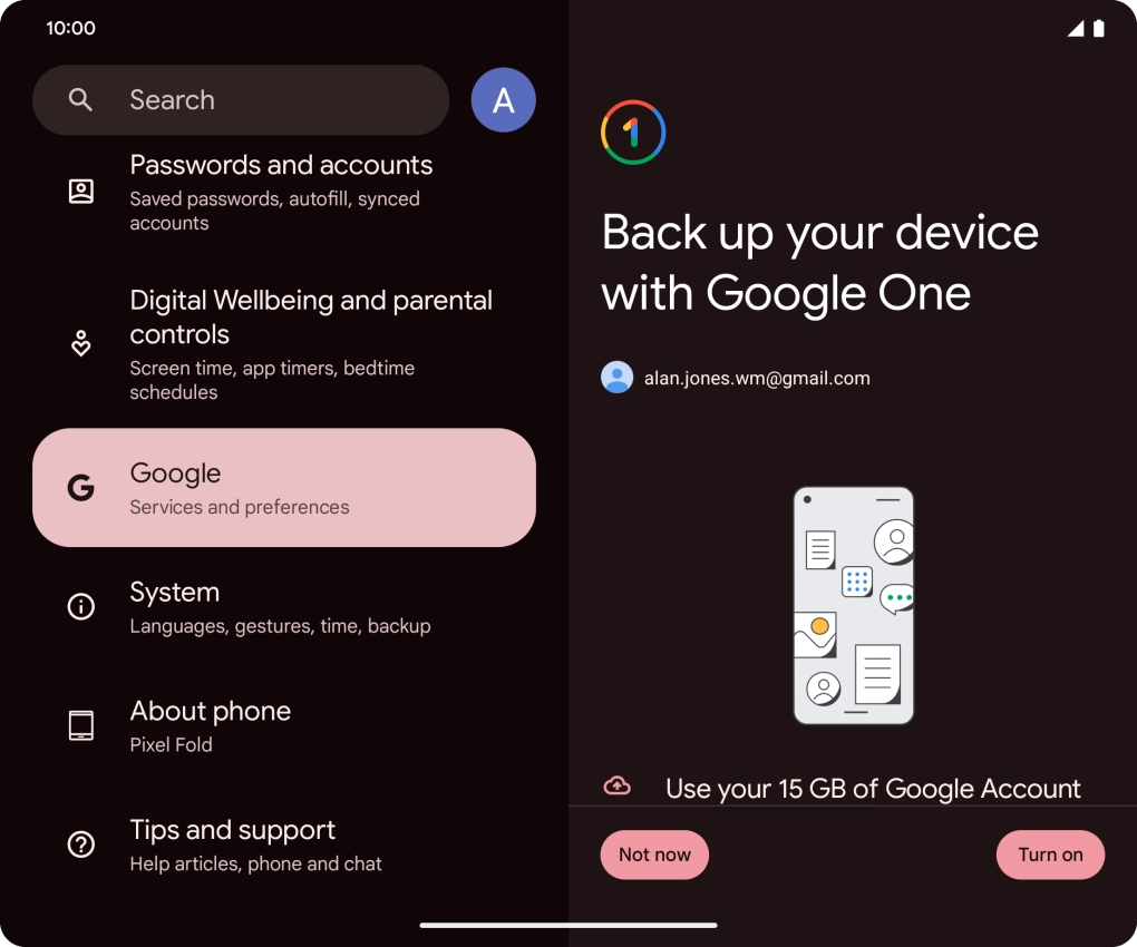 Press Turn on. Press Turn on.