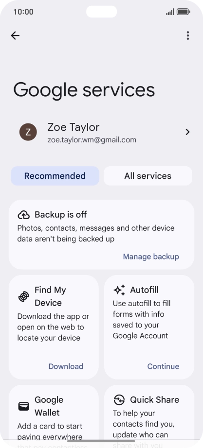Press Find My Device.
