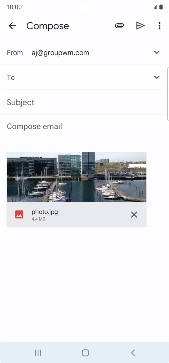 Press the field next to 