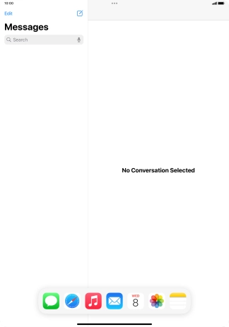 Slide your finger downwards on Dock to minimise it. Slide your finger downwards on Dock to minimise it.