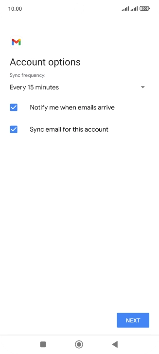 Press the drop down list below 