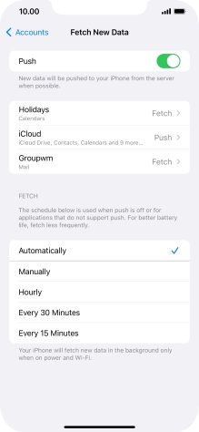 Press the indicator next to Press the indicator next to
