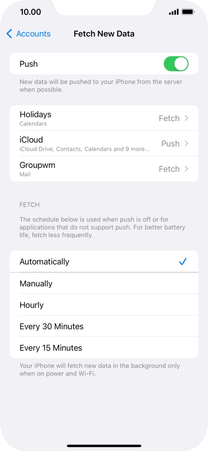 Press the indicator next to Press the indicator next to