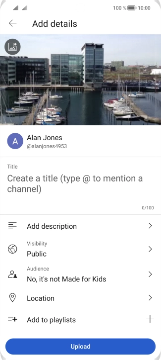 Press the field below 