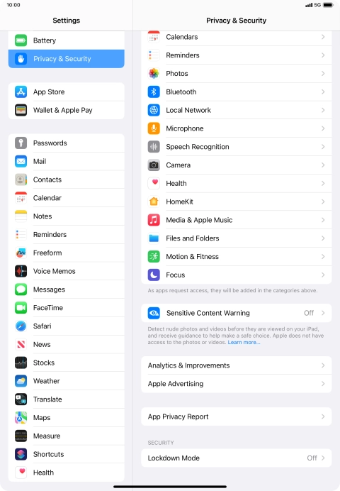 Press App Privacy Report.